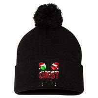 Chestnuts Matching Family Funny Chest Nuts Christmas Couples Pom Pom 12in Knit Beanie