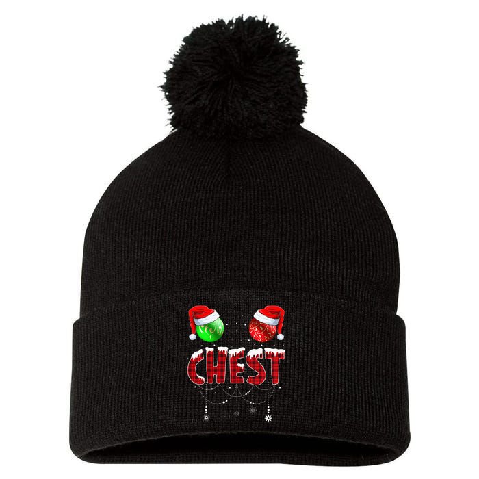 Chestnuts Matching Family Funny Chest Nuts Christmas Couples Pom Pom 12in Knit Beanie