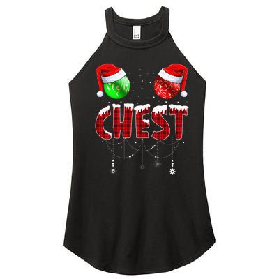 Chestnuts Matching Family Funny Chest Nuts Christmas Couples Women’s Perfect Tri Rocker Tank