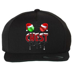 Chestnuts Matching Family Funny Chest Nuts Christmas Couples Wool Snapback Cap