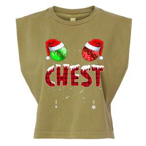 Chestnuts Matching Family Funny Chest Nuts Christmas Couples Garment-Dyed Women's Muscle Tee