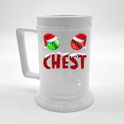 Chestnuts Matching Family Funny Chest Nuts Christmas Couples Beer Stein