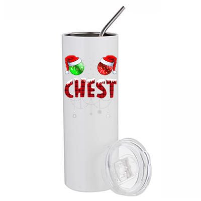 Chestnuts Matching Family Funny Chest Nuts Christmas Couples Stainless Steel Tumbler