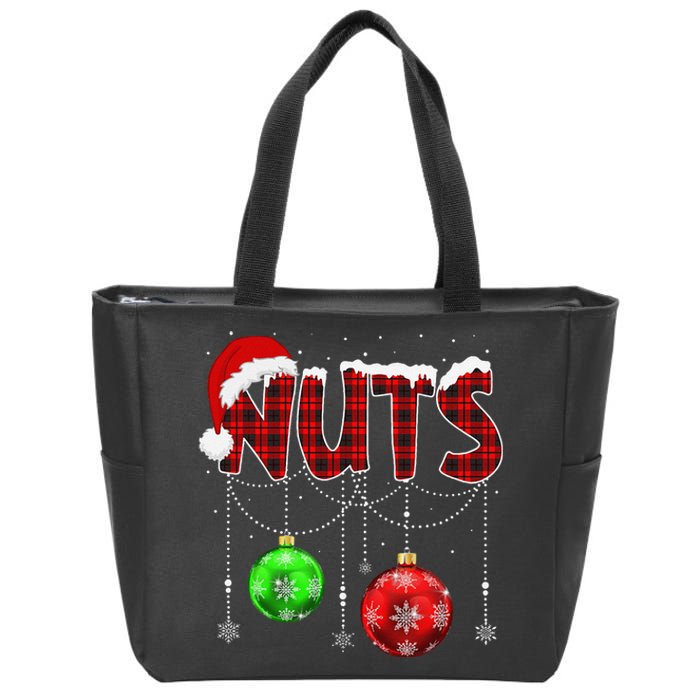 Chestnuts Matching Family Funny Chest Nuts Christmas Couples Zip Tote Bag