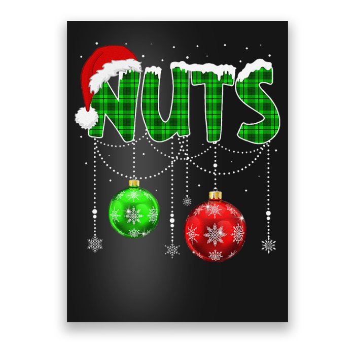 Chestnuts Matching Family Funny Chest Nuts Christmas Couples Poster