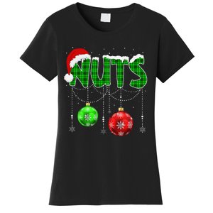 Chestnuts Matching Family Funny Chest Nuts Christmas Couples Women's T-Shirt