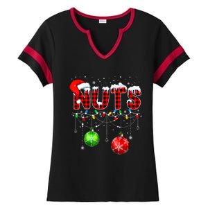 Chestnuts Matching Family Funny Chest Nuts Christmas Couples Ladies Halftime Notch Neck Tee