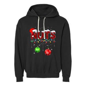 Chestnuts Matching Family Funny Chest Nuts Christmas Couples Garment-Dyed Fleece Hoodie