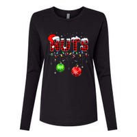 Chestnuts Matching Family Funny Chest Nuts Christmas Couples Womens Cotton Relaxed Long Sleeve T-Shirt