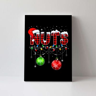 Chestnuts Matching Family Funny Chest Nuts Christmas Couples Canvas