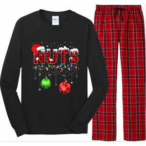 Chestnuts Matching Family Funny Chest Nuts Christmas Couples Long Sleeve Pajama Set