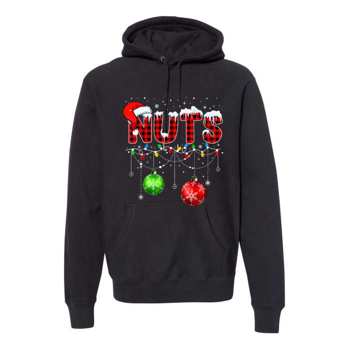 Chestnuts Matching Family Funny Chest Nuts Christmas Couples Premium Hoodie