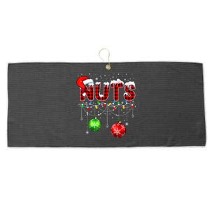 Chestnuts Matching Family Funny Chest Nuts Christmas Couples Large Microfiber Waffle Golf Towel