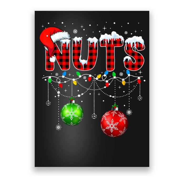 Chestnuts Matching Family Funny Chest Nuts Christmas Couples Poster