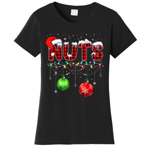 Chestnuts Matching Family Funny Chest Nuts Christmas Couples Women's T-Shirt