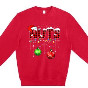 Chestnuts Matching Family Funny Chest Nuts Christmas Couples Premium Crewneck Sweatshirt