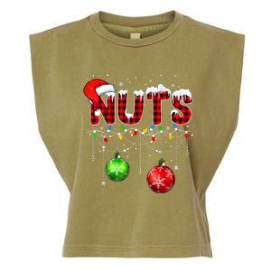 Chestnuts Matching Family Funny Chest Nuts Christmas Couples Garment-Dyed Women's Muscle Tee