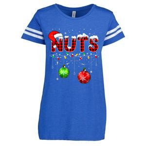 Chestnuts Matching Family Funny Chest Nuts Christmas Couples Enza Ladies Jersey Football T-Shirt