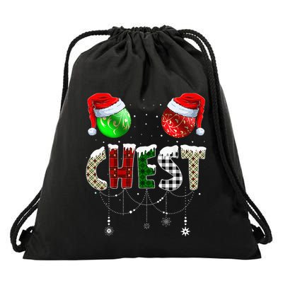 Chestnuts Matching Family Funny Chest Nuts Christmas Couples Drawstring Bag