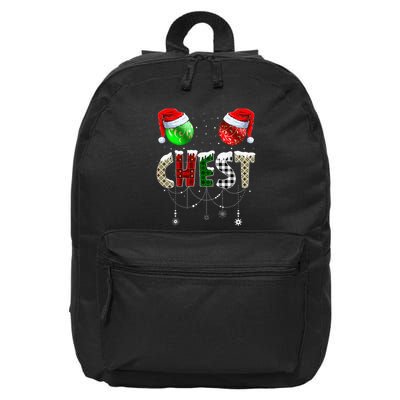 Chestnuts Matching Family Funny Chest Nuts Christmas Couples 16 in Basic Backpack