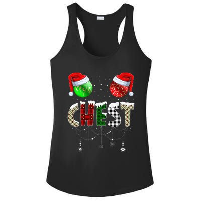 Chestnuts Matching Family Funny Chest Nuts Christmas Couples Ladies PosiCharge Competitor Racerback Tank