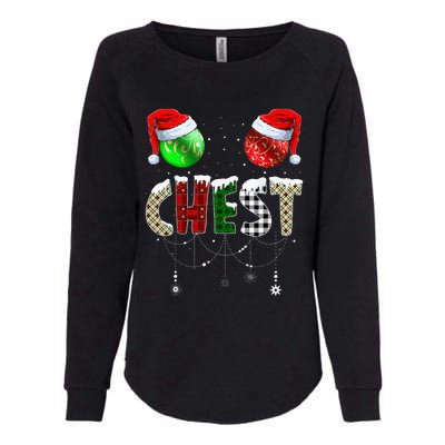 Chestnuts Matching Family Funny Chest Nuts Christmas Couples Womens California Wash Sweatshirt