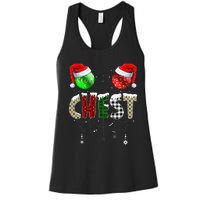 Chestnuts Matching Family Funny Chest Nuts Christmas Couples Women's Racerback Tank