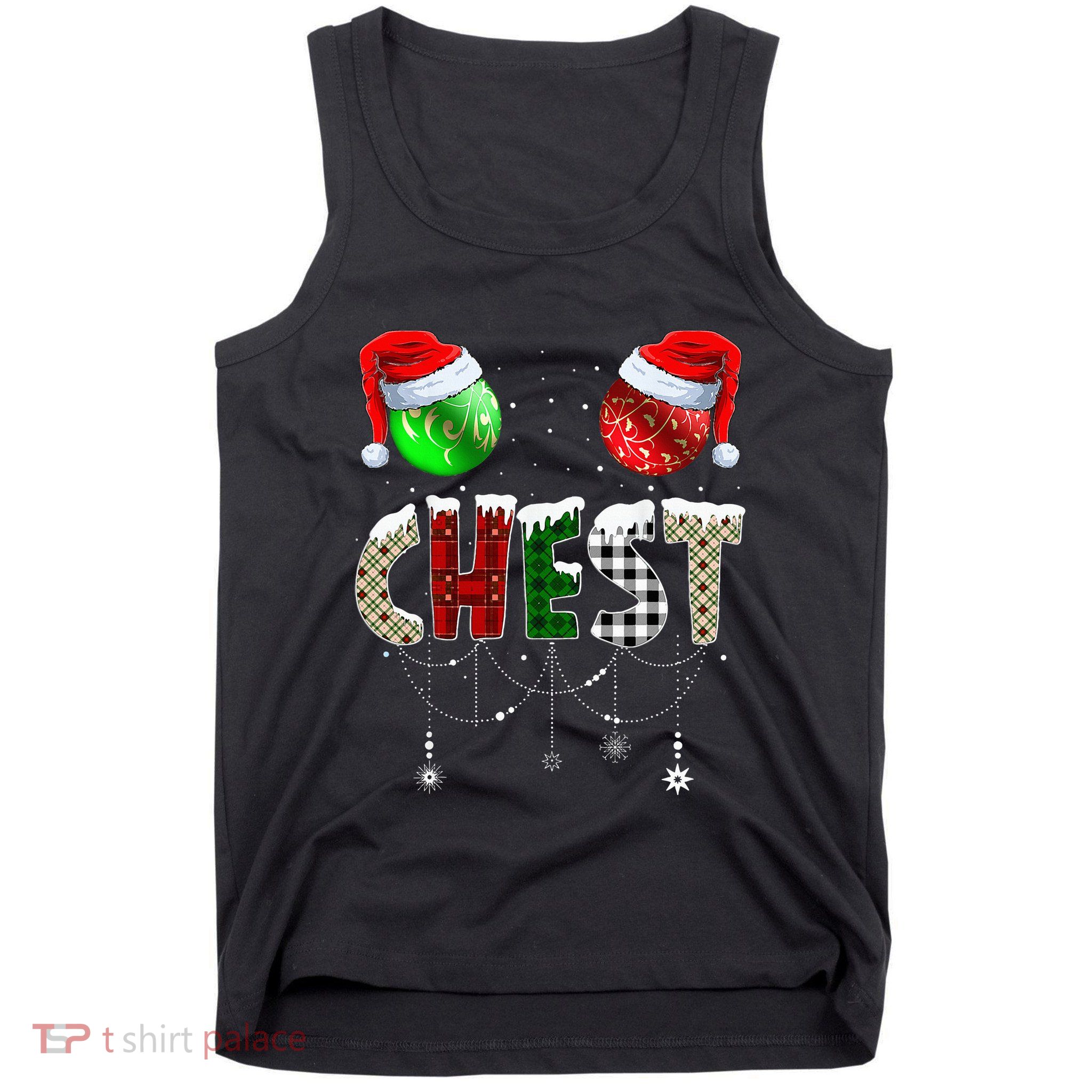 Chestnuts Matching Family Funny Chest Nuts Christmas Couples Tank Top