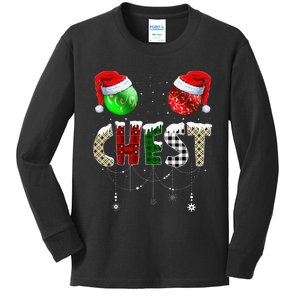 Chestnuts Matching Family Funny Chest Nuts Christmas Couples Kids Long Sleeve Shirt