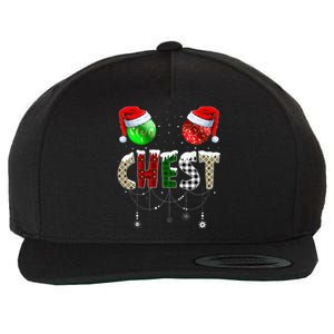 Chestnuts Matching Family Funny Chest Nuts Christmas Couples Wool Snapback Cap