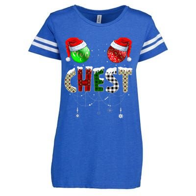 Chestnuts Matching Family Funny Chest Nuts Christmas Couples Enza Ladies Jersey Football T-Shirt