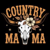 Country Mama Floral Skull Horns Star Womens Tank Top