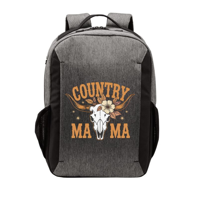 Country Mama Floral Skull Horns Star Vector Backpack