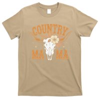 Country Mama Floral Skull Horns Star T-Shirt