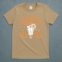 Country Mama Floral Skull Horns Star T-Shirt