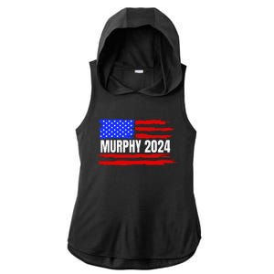 Chris Murphy For President 2024 Ladies PosiCharge Tri-Blend Wicking Draft Hoodie Tank