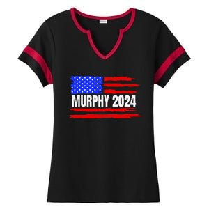 Chris Murphy For President 2024 Ladies Halftime Notch Neck Tee