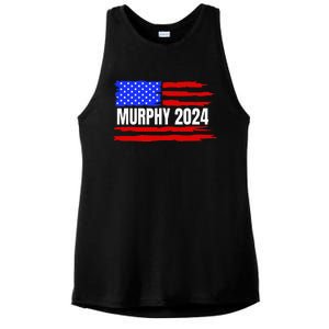 Chris Murphy For President 2024 Ladies PosiCharge Tri-Blend Wicking Tank