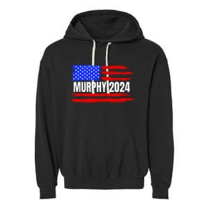 Chris Murphy For President 2024 Garment-Dyed Fleece Hoodie