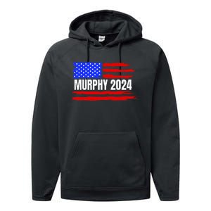 Chris Murphy For President 2024 Performance Fleece Hoodie