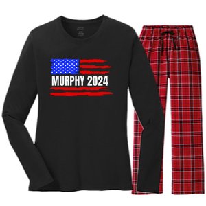 Chris Murphy For President 2024 Women's Long Sleeve Flannel Pajama Set 