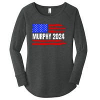 Chris Murphy For President 2024 Women's Perfect Tri Tunic Long Sleeve Shirt