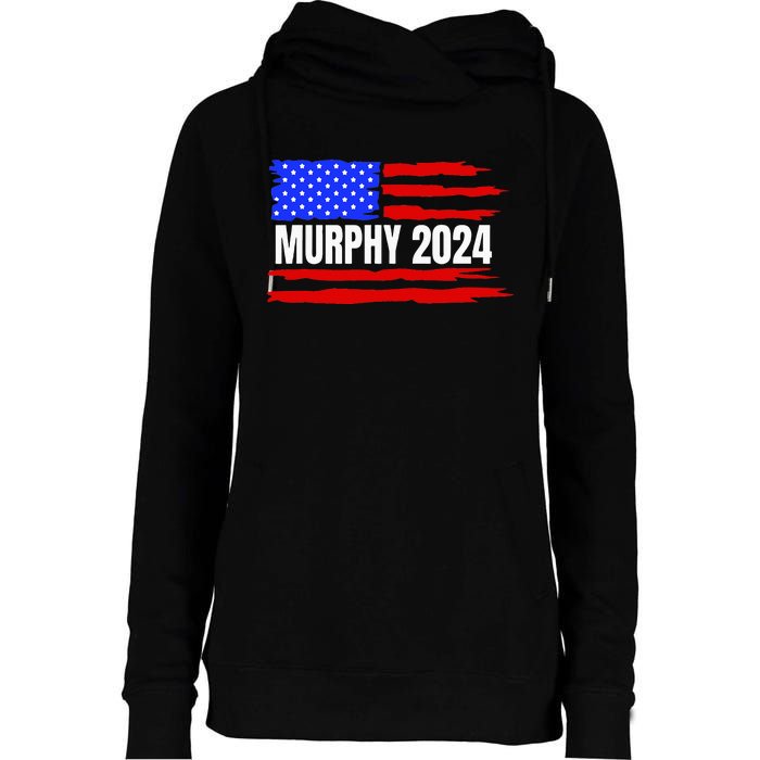 Chris Murphy For President 2024 Womens Funnel Neck Pullover Hood