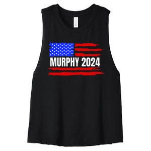 Chris Murphy For President 2024 Women's Racerback Cropped Tank