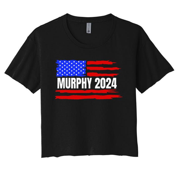 Chris Murphy For President 2024 Women's Crop Top Tee