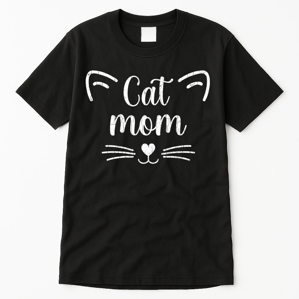 Cat Mom Funny Owner Graphic Tall T-Shirt