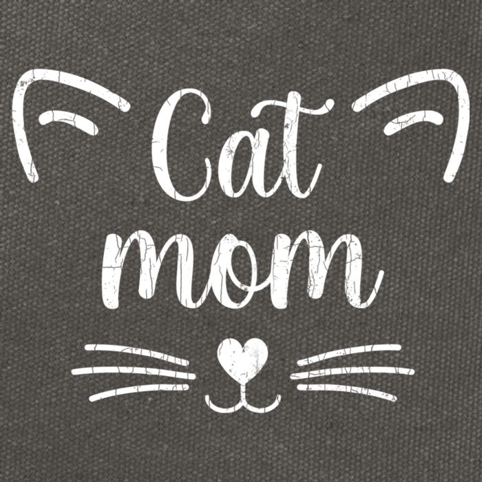 Cat Mom Funny Owner Graphic Cotton Canvas Backpack