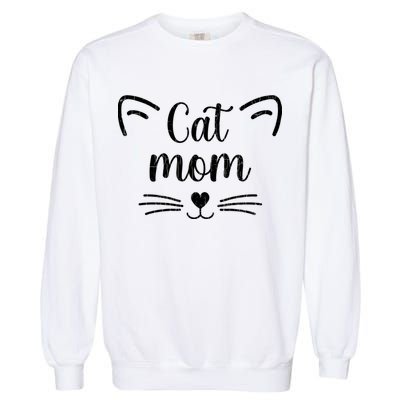 Cat Mom Funny Owner Graphic Garment-Dyed Sweatshirt