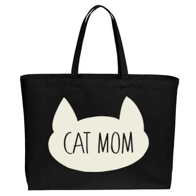 Cat Mom Funny Cat Mommy For Women For Mothers Day Cotton Canvas Jumbo Tote