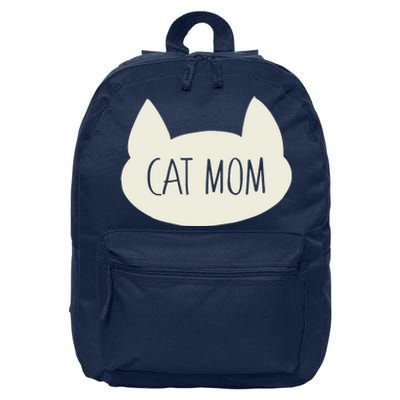 Cat Mom Funny Cat Mommy For Women For Mothers Day 16 in Basic Backpack